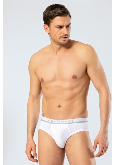 Cacharel Erkek Likrali Bantli Slip 1311/beyaz
