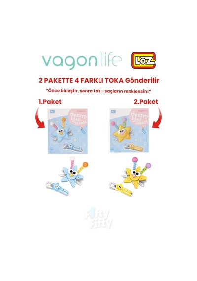 4'lü Saç Toka Seti Önce Birleştir,sonra Tak 2 Paket 4 Adet Gönderilir Yapı Toka Seti Ff 7115-7116