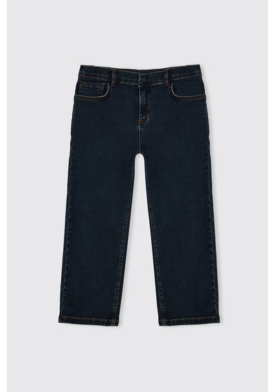 Panço Erkek Çocuk Beli Ayarlı Lastikli Lacivert Pantolon