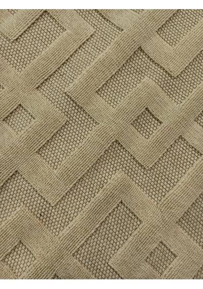 Çam Halı Enti Halı Togo 7510 Bej Geometrik Desenli Makine Halısı