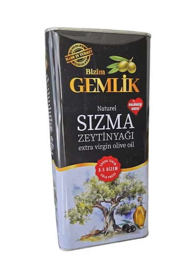 Sızma Zeytinyağı 5 lt. (Naturel & Soğuk Sıkım Taş Baskı)