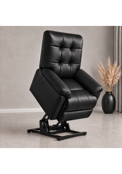 Ceviz Ahşap Yan Panelli Gerçek Deri Manuel Mekanizmalı Yatar Ayak Uzatmalı Ergonomik Tv Koltuğu Baba Koltuğu Siyah Ceviz Ahşap Yan Panelli Gerçek Deri Manuel Mekanizmalı Yatar Ayak Uzatmalı Ergonomik Tv Koltuğu Baba Koltuğu Siyah