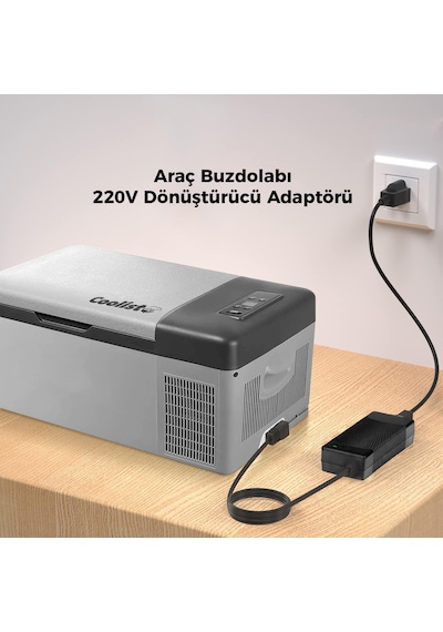 Coolist Cltacdc Kompresörlü Araç Buzdolapları İçin 220volt/12volt 6,0ah Dönüştürücü Adaptör