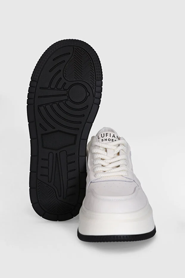 Lufian 121230093 Laura Kadın Deri Sneaker Ayakkabı Beyaz