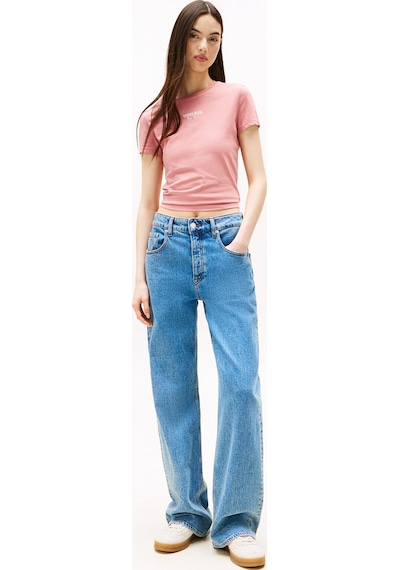 Tommy Jeans Kadın Tişört Dw0dw20913 Pembe