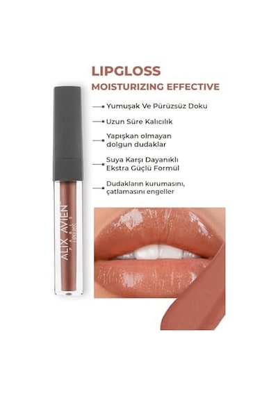 Uzun Süre Kalıcı Yoğun Renk Veren Nemlendirici Parlak Ruj - Glossy Lipstick 322 Cranberry 0