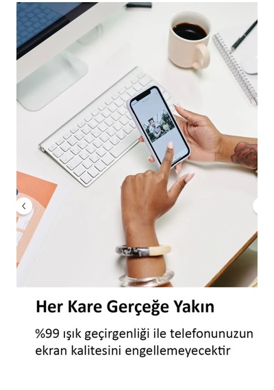 Balerion Apple Uyumlu iPhone 15 Pro Max Ekran Koruyucu Kırılmaz Cam