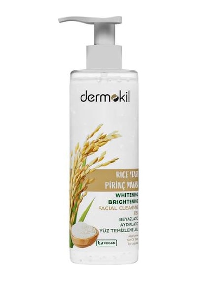 Dermokil Pirinç Mayası Beyazlatıcı Aydınlatıcı Yüz Temizleme Jeli 200 Ml