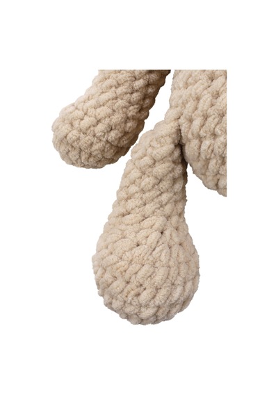 Bebegen Amigurumi Bej Renk Kadife Ayıcık Oyuncak Çok Renkli