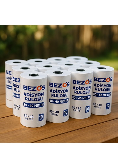 Storeşahin 80x40 Adisyon Rulosu Termal Rulo 10 Paket 100 Adet Shn0720