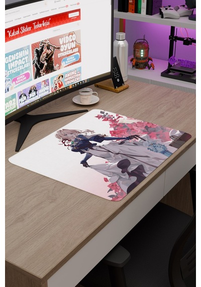 Violet Evergarden Anime V3 - 48x40 Xl Gaming Kauçuk Kaymaz Taban Mouse Pad Fare Altlığı
