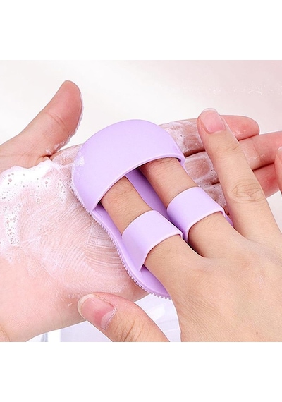 Silikon Cilt Yüz El Temizleme Ve Peeling Fırçası, Pembe