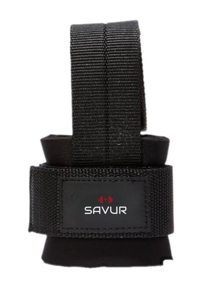 Savur Pro Lifting Straps 2'li Paket Siyah