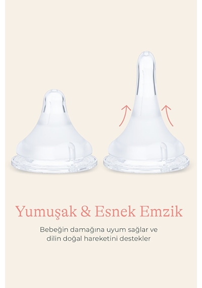 Lansinoh® 2 X 240 ML Biberon ve NaturalWave® Biberon Emziği (3 Ay+)