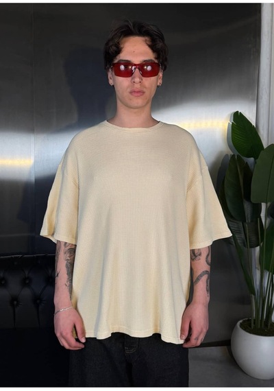 Zaee Micro Texture Oversize Tişört Çok Renkli