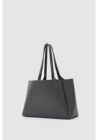 Shule Bags Maksi Tote Çanta Gri