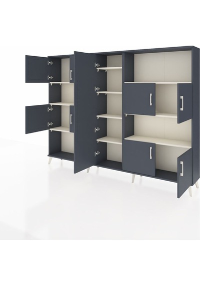 Arges Dolap 10 Raflı 9 Kapaklı 220x30x163 Antrasit-antrasit/aytaşı Antrasıt/aytası - Antrasıt Arges Dolap 10 Raflı 9 Kapaklı 220x30x163 Antrasit-antrasit/aytaşı Antrasıt/aytası - Antrasıt