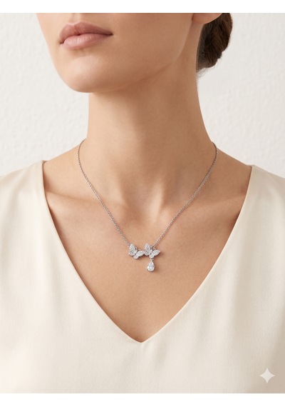İkili Kelebek Zirkon Taşlı Damla Taş Sallantı Detaylı Kadın Çelik Kolye,hediye,özel Gün,sevgililer Günü , Anneler Günü, Zirkon Taş ,gümüş Renk, Zarif,minimalist İkili Kelebek Zirkon Taşlı Damla Taş Sallantı Detaylı Kadın Çelik Kolye,hediye,özel Gün,sevgililer Günü , Anneler Günü, Zirkon Taş ,gümüş Renk, Zarif,minimalist