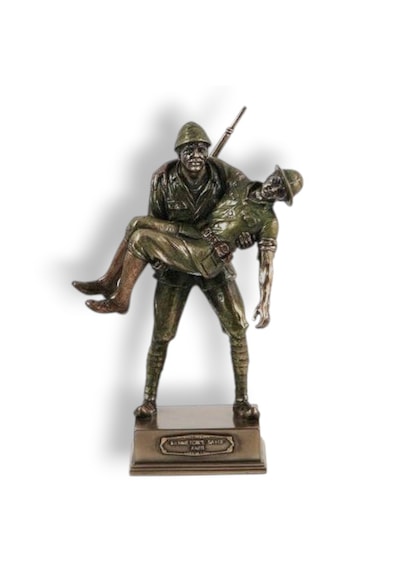 Veronese Mehmetçik Ve Anzak Askeri Bronz Renk Koleksiyon Figür 18cm