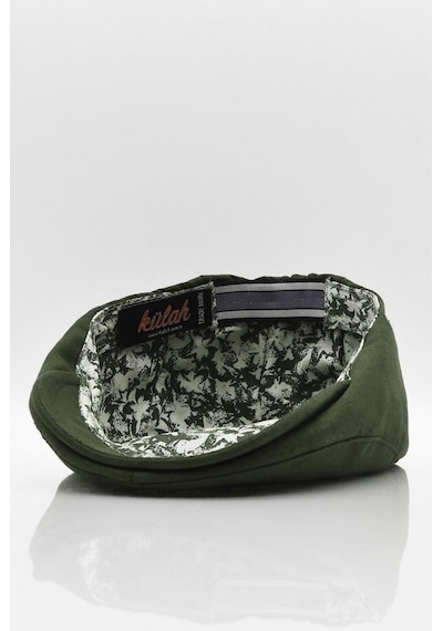 Külah Erkek Düz Pamuklu Yeşil Flat Cap Kasket-Yeşil-Standart