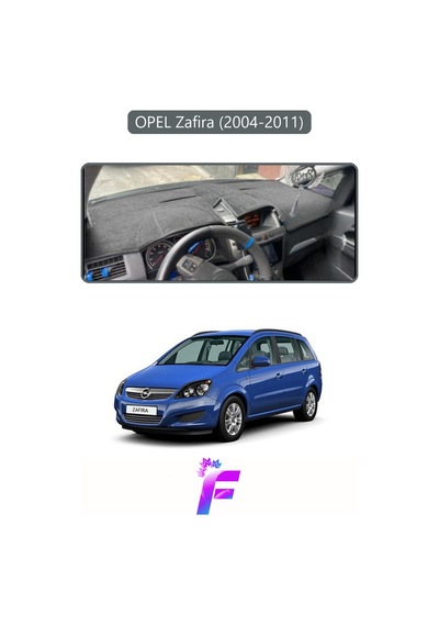 Opel Zafira 2004-2011 Uyumlu Torpido Örtüsü Yansıma Önleyici Tam Koruma Kolay Montaj H80