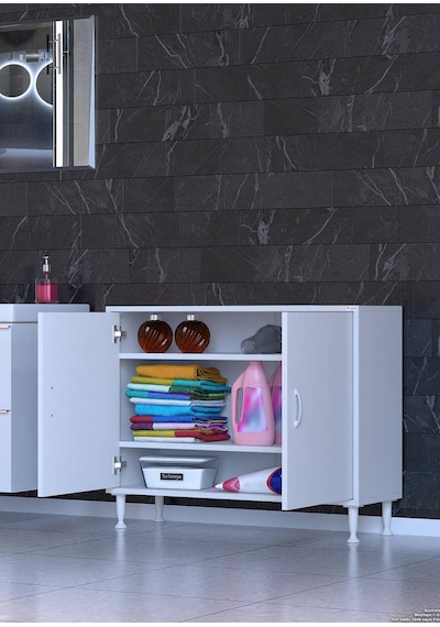 Eliusta Sabir 100 Cm 2 Raflı Beyaz Banyo Mutfak Dolabı 3 Bölmeli Çok Amaçlı Dolap 100x75x32,5 Cm Düzenleyici Beyaz Eliusta Sabir 100 Cm 2 Raflı Beyaz Banyo Mutfak Dolabı 3 Bölmeli Çok Amaçlı Dolap 100x75x32,5 Cm Düzenleyici Beyaz