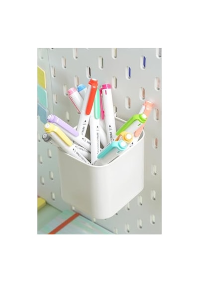 Pastel Renk 12 Renk Çift Uçlu Fosforlu Kalem Seti, Highlighter Ve Fineliner 124-Pembe