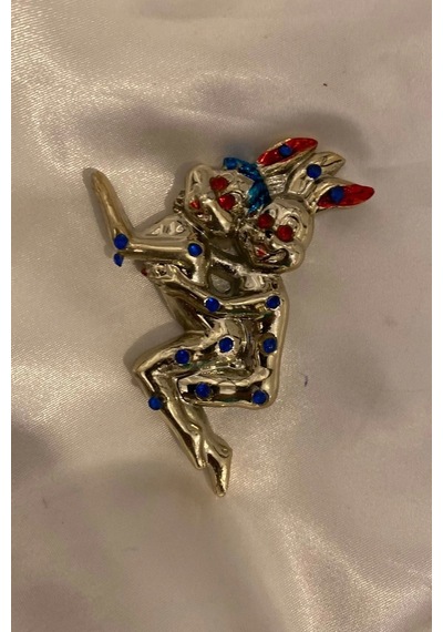 Magnet Playboy Tavşan Eroti K Figürlü Taşlı Metal Mıknatıs Magnet 1