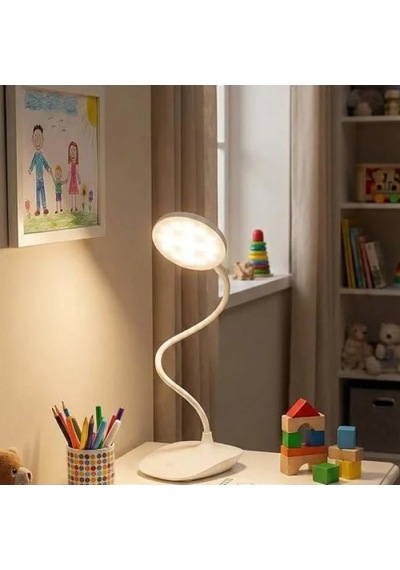 Şarjlı Led Masa Lambası - 3 Kademe Dokunmatik Parlaklık Ayarı .