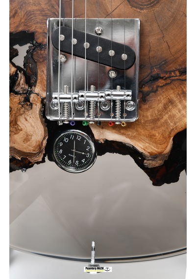 Elektro Gitar Telecaster Saatli Custom Epoksi & Yıllanmış Ağaç Kişiye Özel Suhr Burst