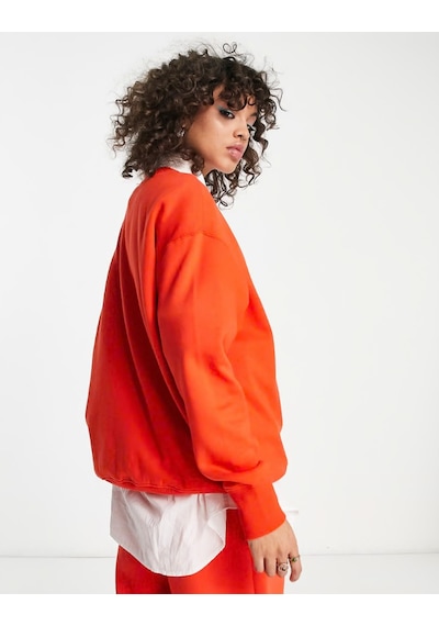 Nike Sportswear Phoenix Fleece Oversize Kesim Kadın Sweatshirt Dq5733-633 Turuncu