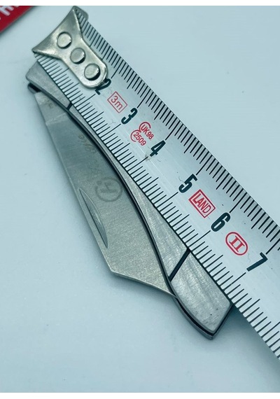 Tobaccotürk724 Metal Mini Kamp Bıçak Yıldız Desenli Kamp Çakı //13 CM-hjd13 Gümüş