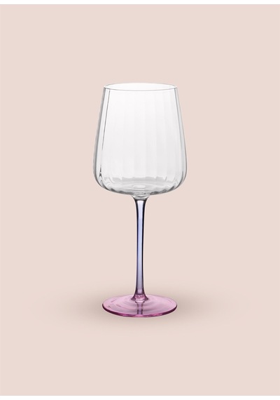 The Mia Şarap Kadehi Mavi Pembe 600 Ml Çok Renkli