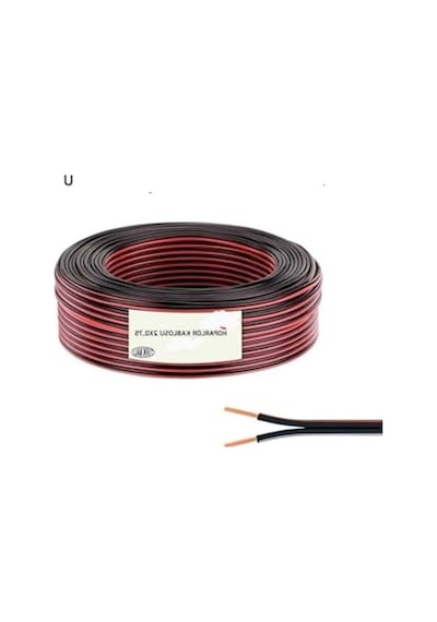 Yassı Kordon Kablo, 100 Metre, 2x0.75mm2
