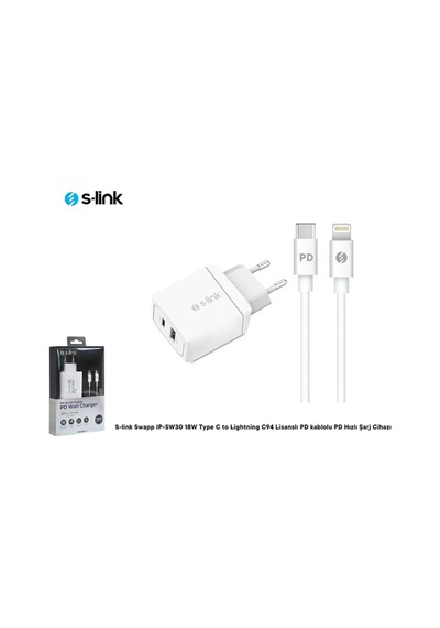 Diğer S-Link Swapp Ip-Sw30 18W Type C Lightning C94 Li