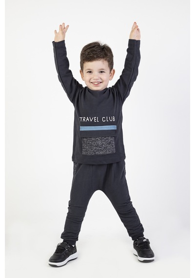 Harika Kids Erkek Çocuk Travel Club Baskılı Eşofman Takımı 001
