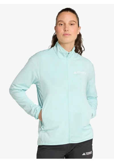 Adidas Jd3950 Terrex Multi Climawarm Tech Fleece Kadın Polar Turkuaz