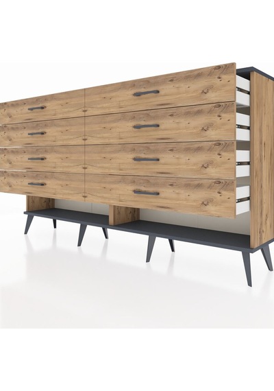 Arges Konsol 8 Çekmeceli 176x30x99 Çam-antrasit/çam Çam-antrasit/çam Arges Konsol 8 Çekmeceli 176x30x99 Çam-antrasit/çam Çam-antrasit/çam
