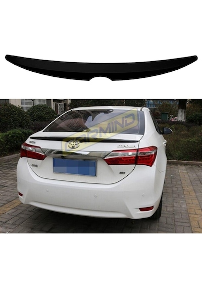 Toyota Corolla Uyumlu Bagaj Üstü Piano Black Spoiler 2013-2017