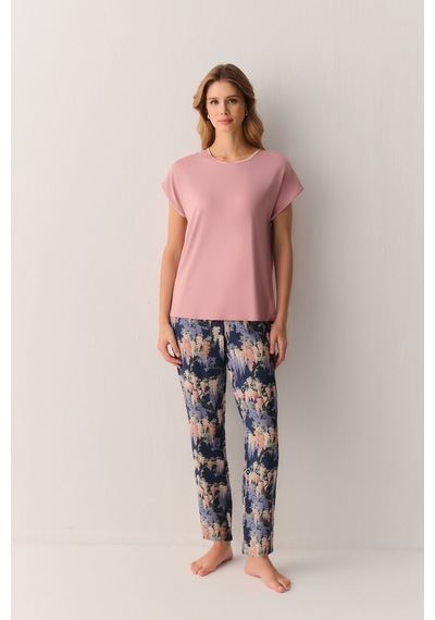 Suwen Garden Pijama Takımı Sh26551660348 Mavi
