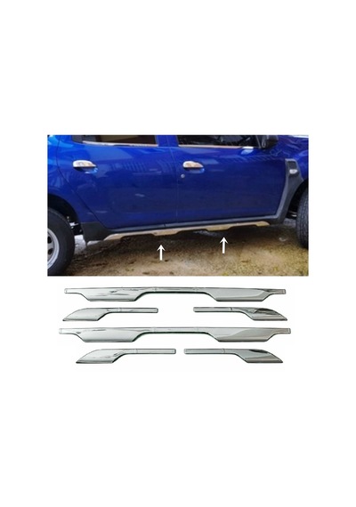Dacia Duster Krom Yan Marşpiyel Çıta 6 Prç P.çelik 2018 Sonras
