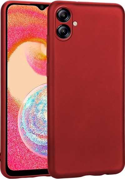 Zore Galaxy Uyumlu A04e Kılıf Premier Silikon Kapak - Kırmızı Kirmizi