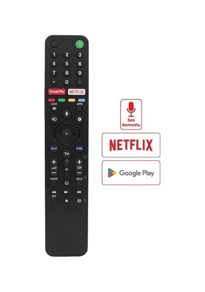 Hubrendy Sh Sony Rmf-tx500p Netflix-google Play Tuşlu Ses Komutlu Lcd-led Tv Kumanda