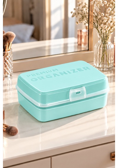 Porsima 1192-1 Premium 12 Bölmeli Çok Amaçlı Organizer Saklama Ka Yeşil