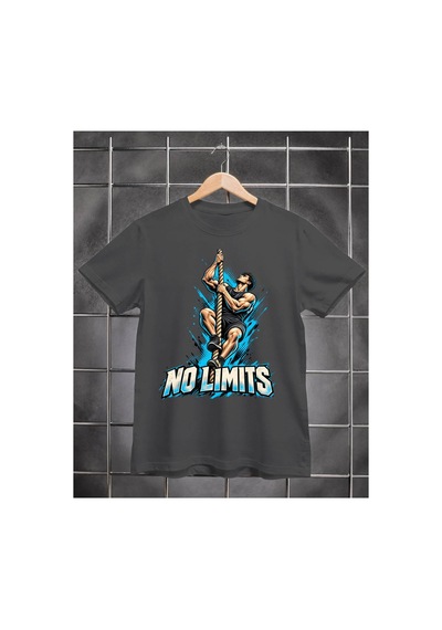 Segungear Nolimits Erkek Regular Fit Baskılı Spor Tişört Gri - 933732725 Gri