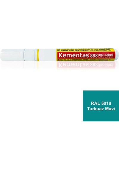 Ral 5018 Turkuaz Mavi Tam Örtücü Rötuş Kalemi Tam Örtücü Rötuş Kalemleri-12329