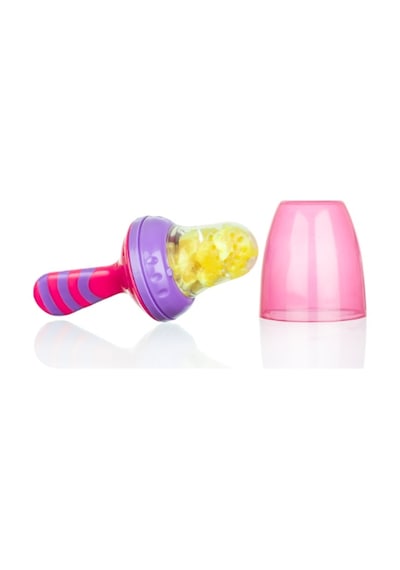 Bebedor Silikon Meyve Sebze Besleyici 6+ Ay Bpa Pembe