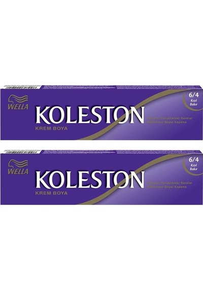Wella Koleston Single Tüp Boya 6/4 Kızıl Bakır X 2 Adet