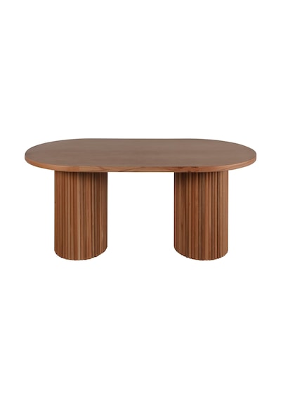Lucca Ahşap Masa Sandalye Takımı 90x200 Ceviz - Kahve