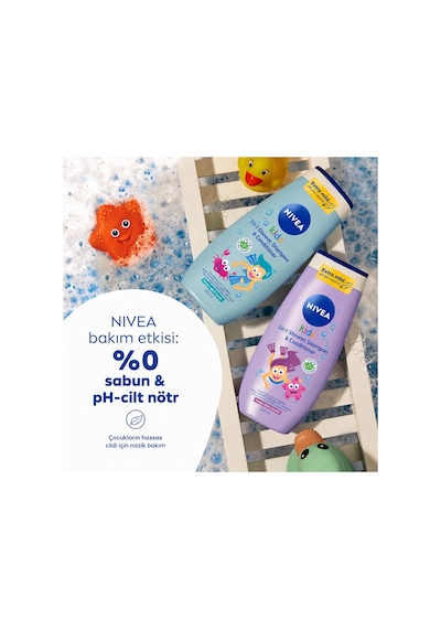 Nivea Çocuk Şampuanı ve Duş Jeli 250 Ml Göz Yakmayan Ekstra Yumuşatıcı Formül